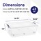 Superio Clear Storage Bin with Lid, Large Stackable Container with Lid, Wheeled Storage Box for Home, Tote for Garage, Storage, Clothing